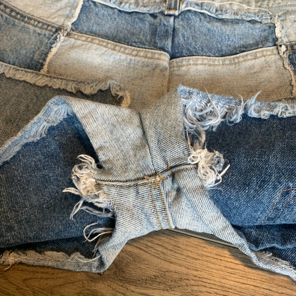 Revice Patchwork Jean Shorts - Picture 6 of 6